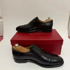 Salvatore Ferragamo Tramezza Benford Double Monk Strap 10.5 EE Nero Calf Tramezza double monkstrap - Men | Ferragamo main image 4